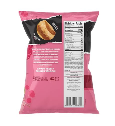 WILDE chips thin and crispy texture, ideal for on-the-go protein boost.