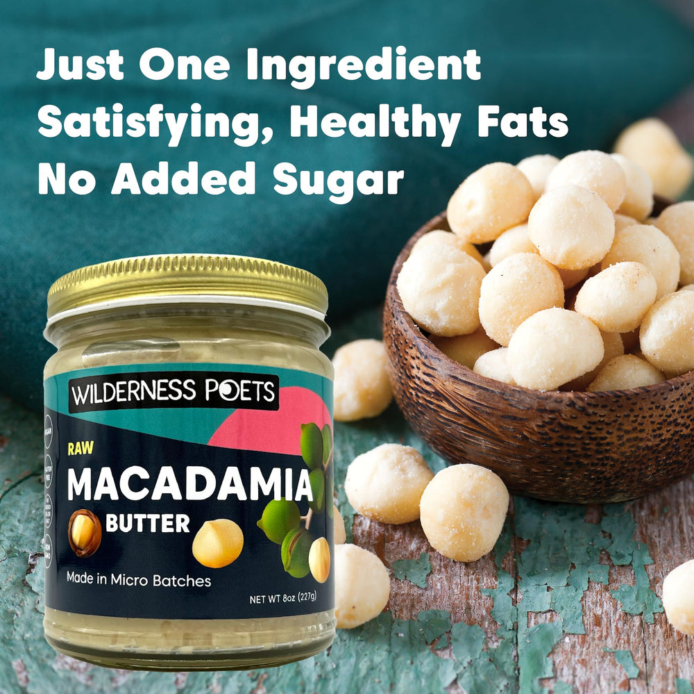 Wilderness Poets macadamia butter vegan no-salt image suitable for dairy-free diets