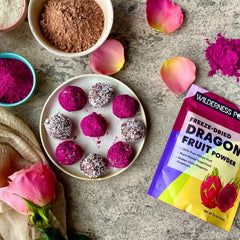 Pitaya powder used in smoothies for natural color and flavor