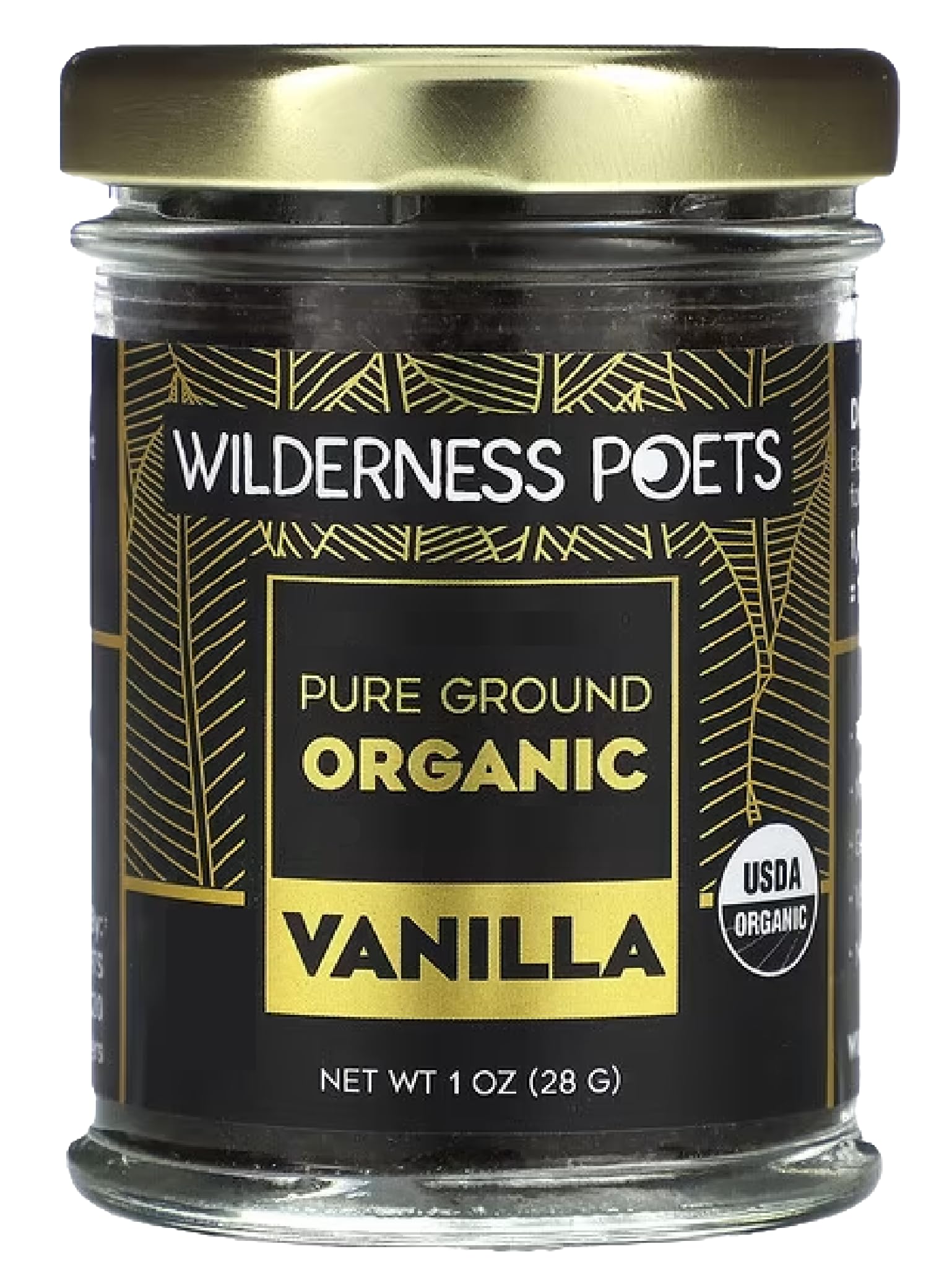 Wilderness Poets Pure Vanilla Powder Tahitian variety, rich aroma for desserts.