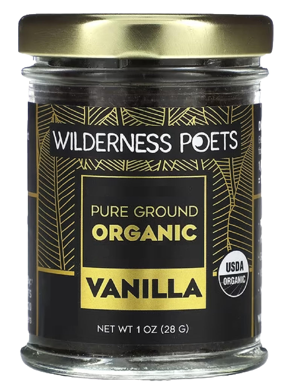 Wilderness Poets Pure Vanilla Powder Tahitian variety, rich aroma for desserts.