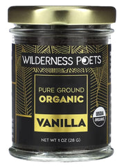 Wilderness Poets Pure Vanilla Powder Tahitian variety, rich aroma for desserts.