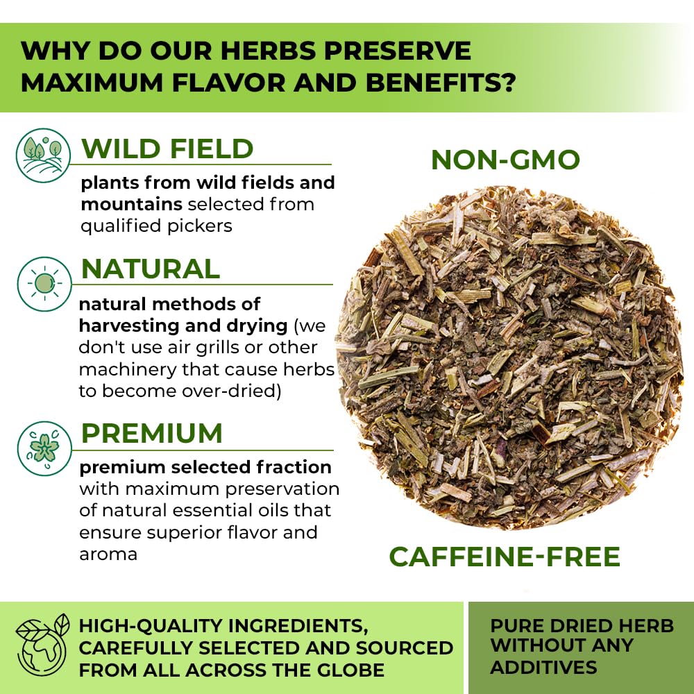 Wildfield Herbs Catnip Tea tea bags packaging highlighting freshness and quality.