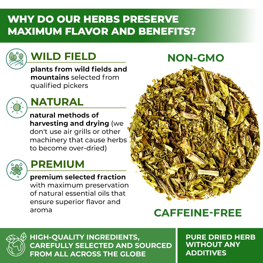 Wildfield Herbs Plantain Tea bags 1.5 g each, convenient for solo cups.