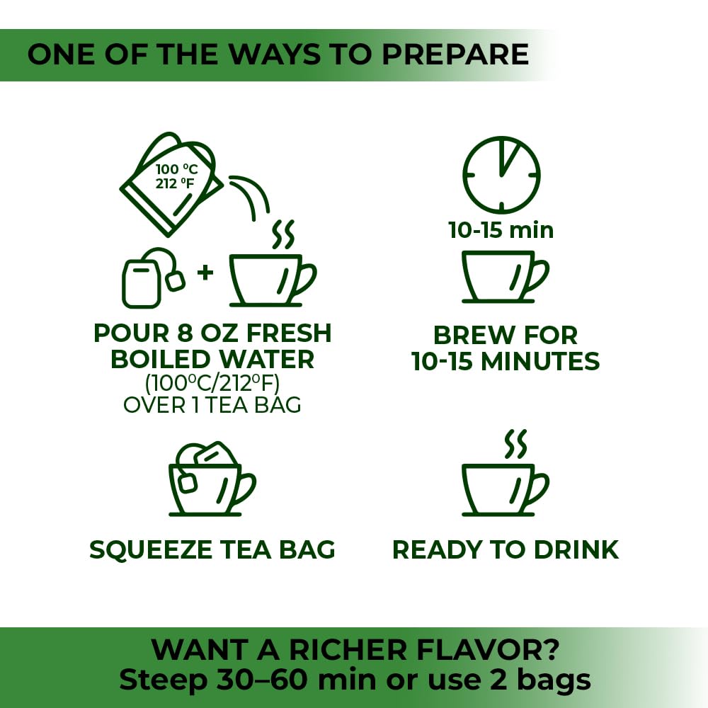 Wildfield Herbs Plantain Tea label detailing ingredients and brand quality.
