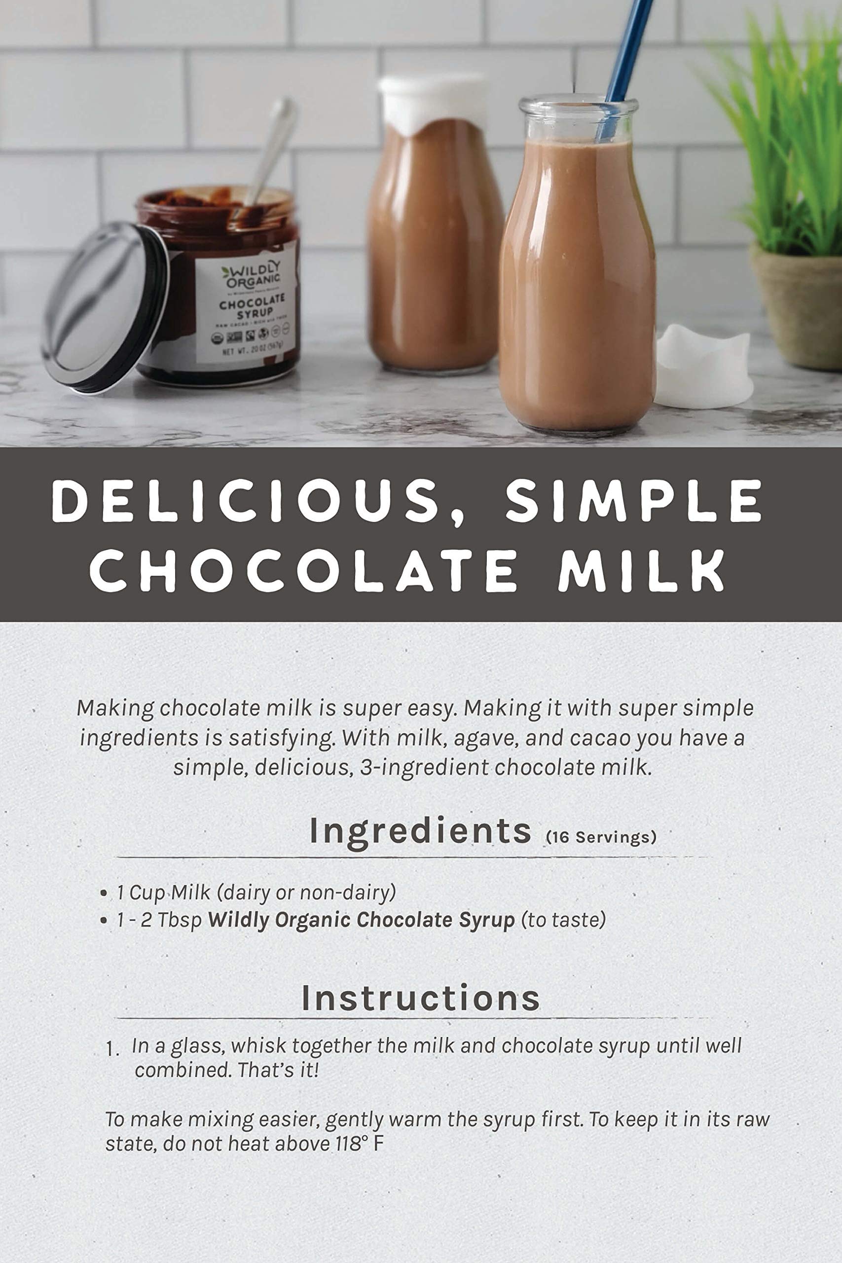 Wildly Organic Chocolate Syrup baking dessert — versatile glaze for sweet recipes