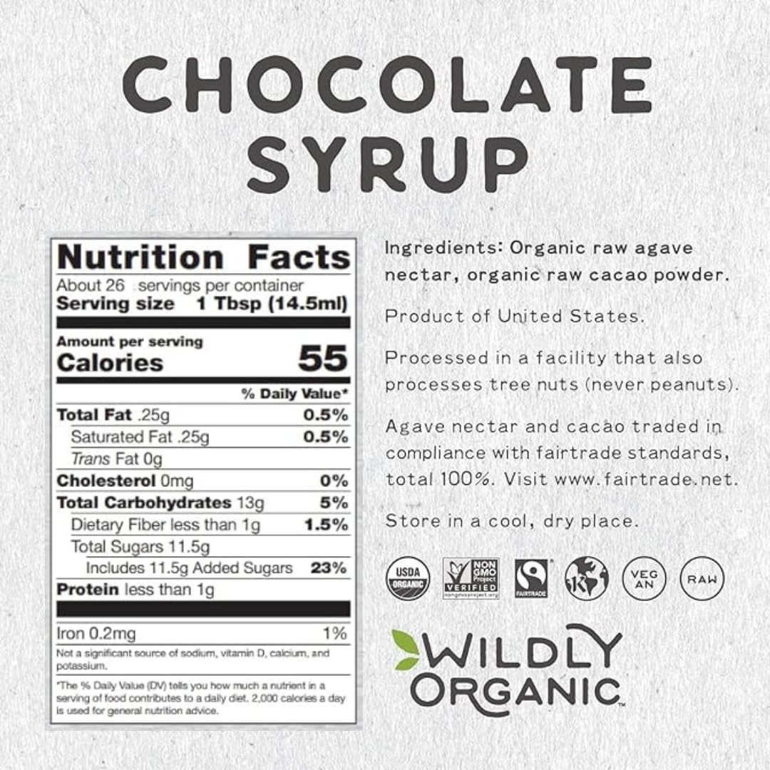 Wildly Organic Chocolate Syrup bottle gloss — perfect topping for sundaes