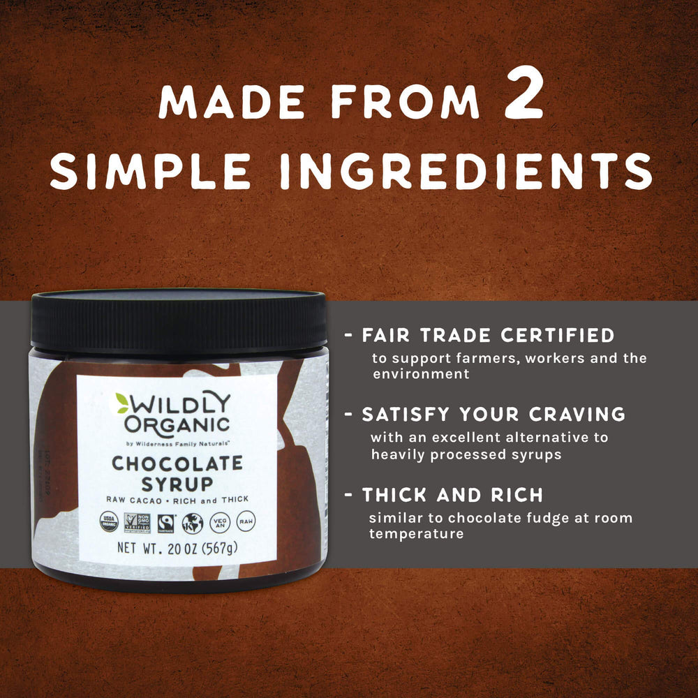 Wildly Organic Chocolate Syrup hot cocoa mug — rich flavor for cozy moments