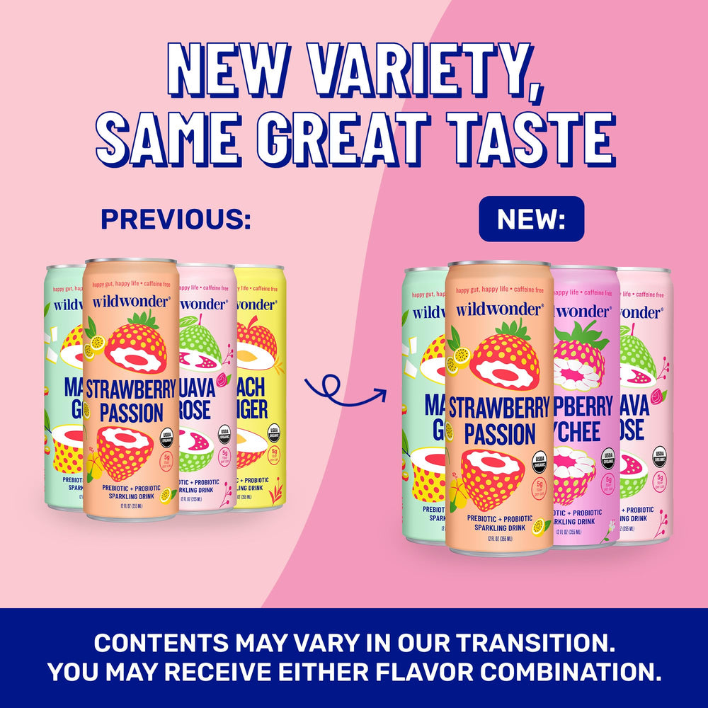 Wildwonder classic variety pack cans: colorful flavors for on-the-go enjoyment