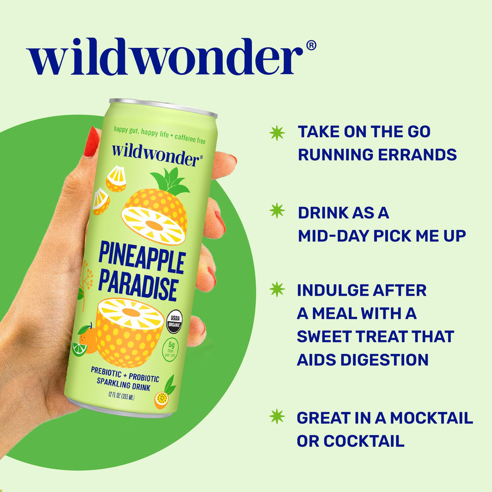 Wildwonder Organic Vegan label close-up on a can.