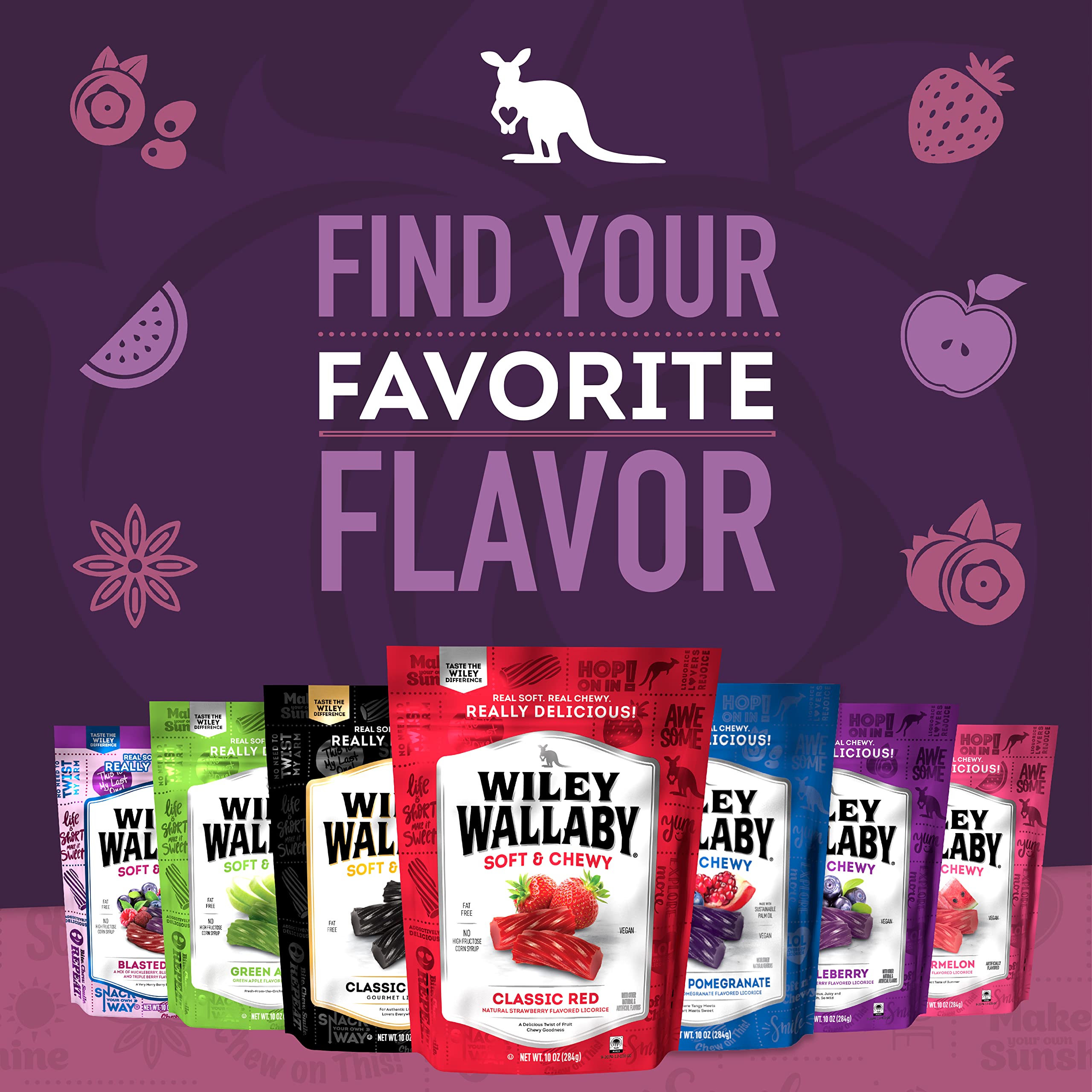 Wiley Wallaby Australian style licorice variety emphasizes bold flavors