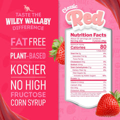 Wiley Wallaby Australian-style licorice with plant-based ingredients and bold flavor.