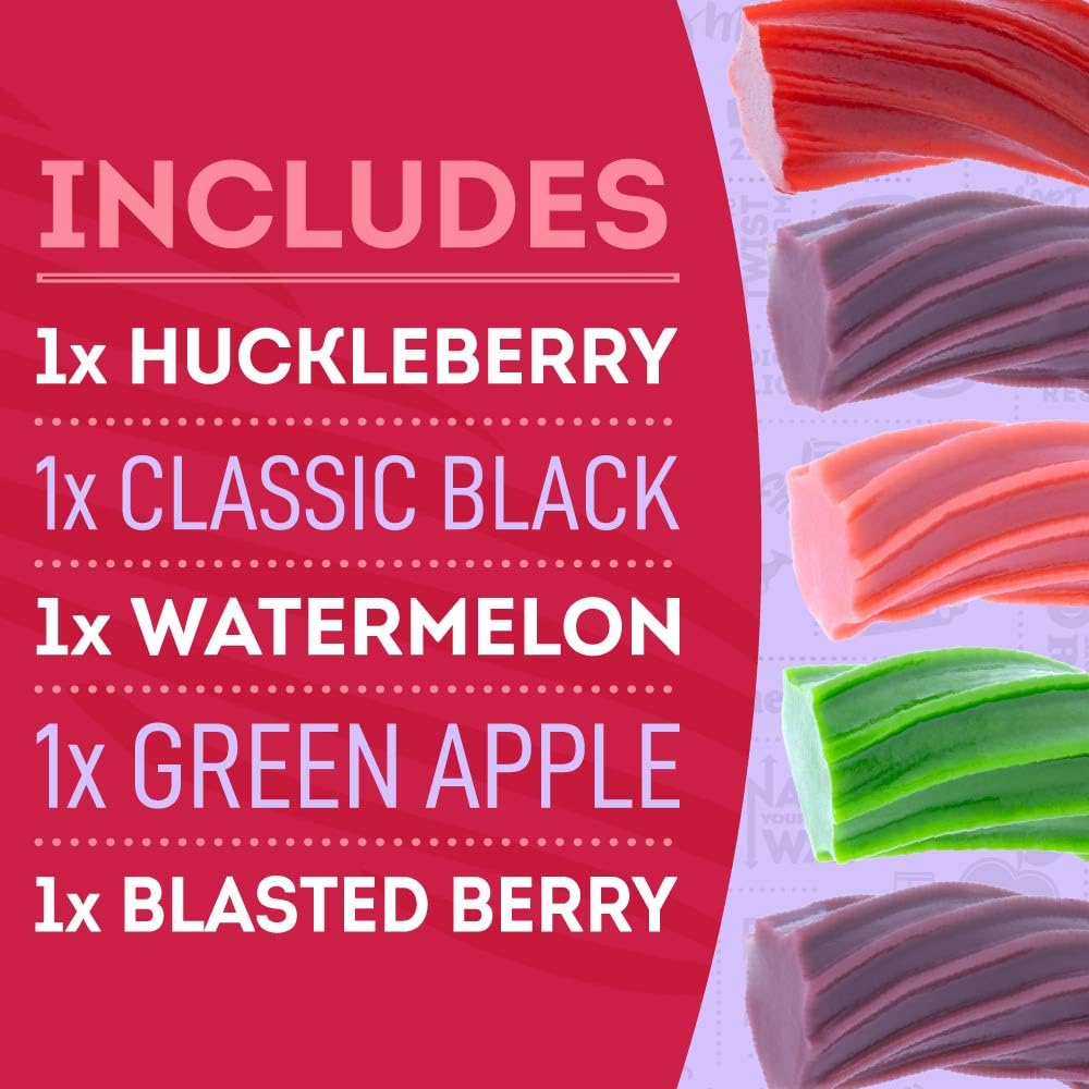 Wiley Wallaby brand logo with licorice packaging for gift-ready appeal.