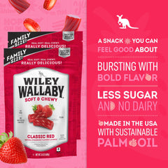 Wiley Wallaby less sugar licorice offers satisfying sweetness for mindful snacks.