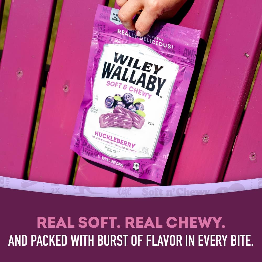 Wiley Wallaby licorice beans add playful texture and crunch.