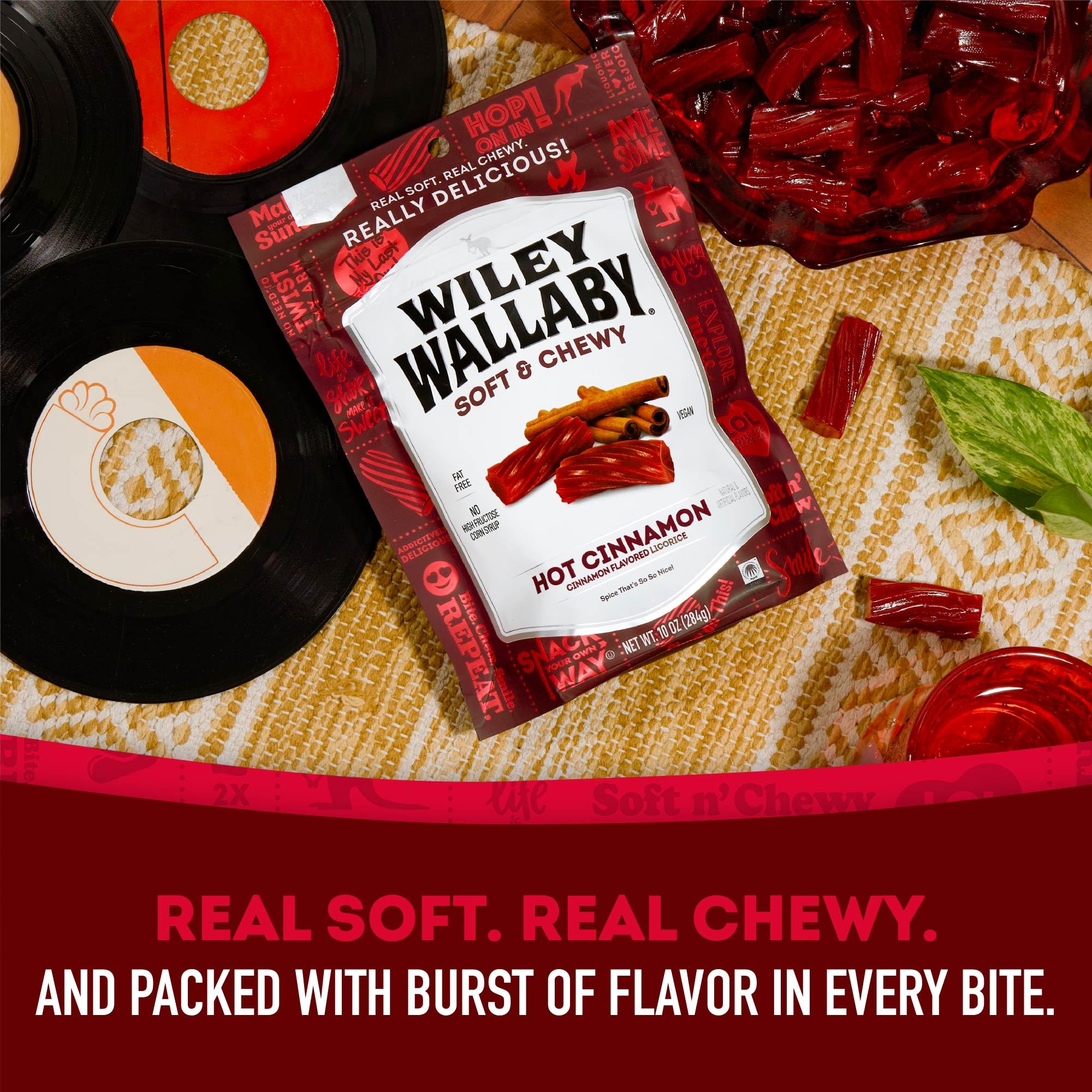 Wiley Wallaby resealable bag keeps freshness for travel