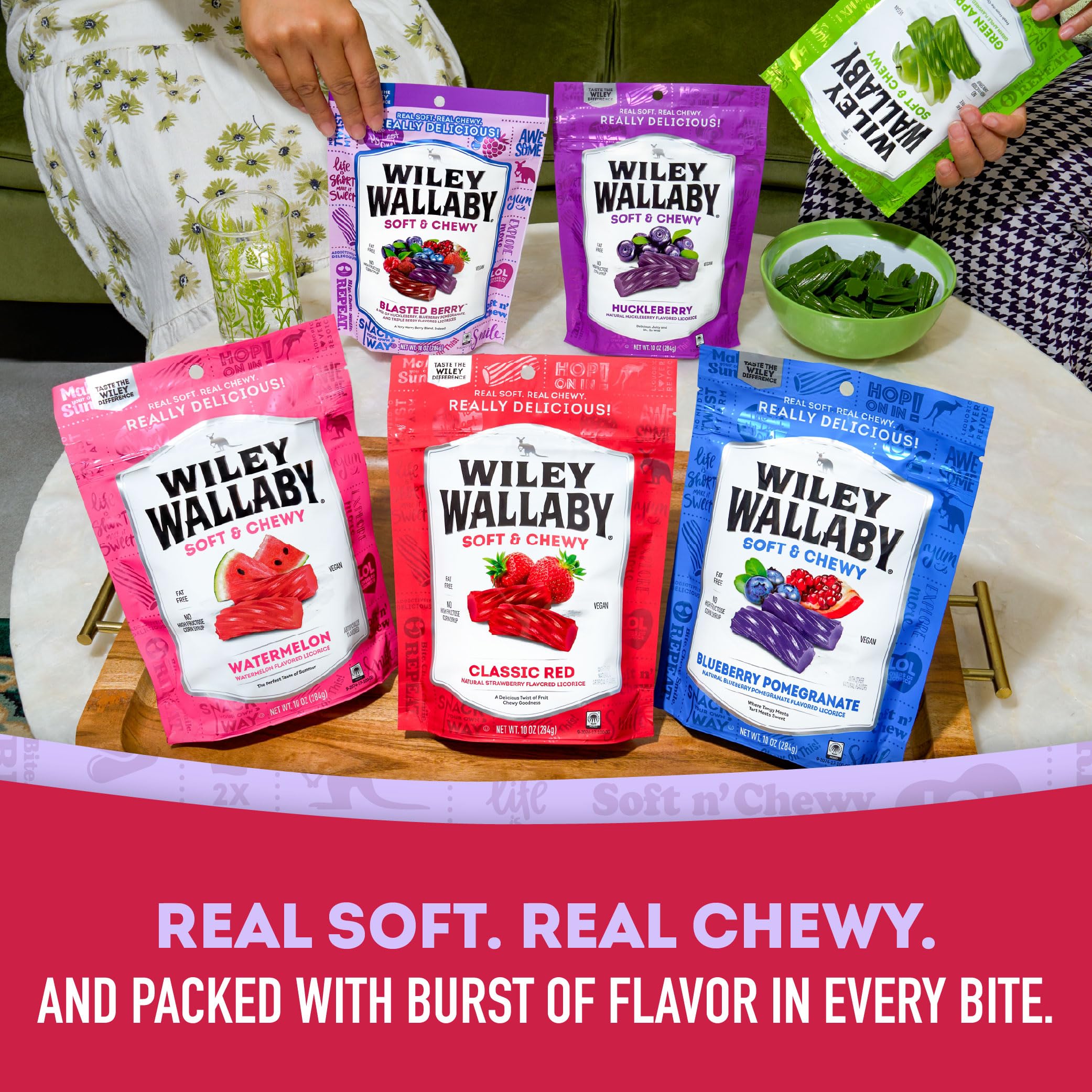 Close-up of licorice twists highlighting bold Australian-style flavor.