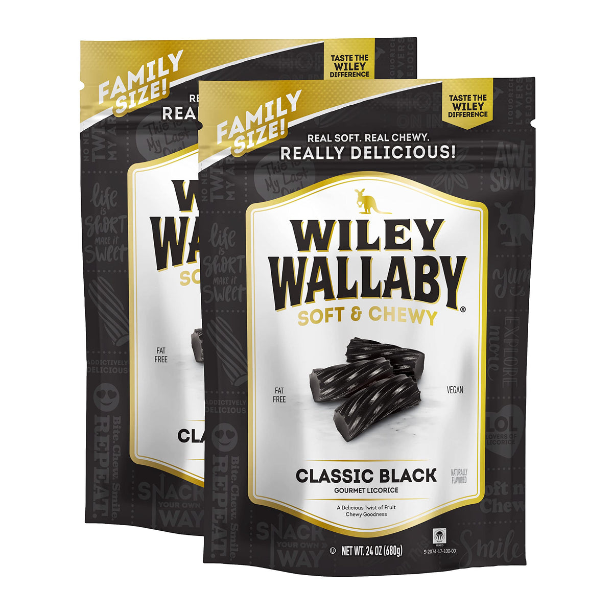 Wiley Wallaby licorice twists—soft chew texture for a satisfying treat