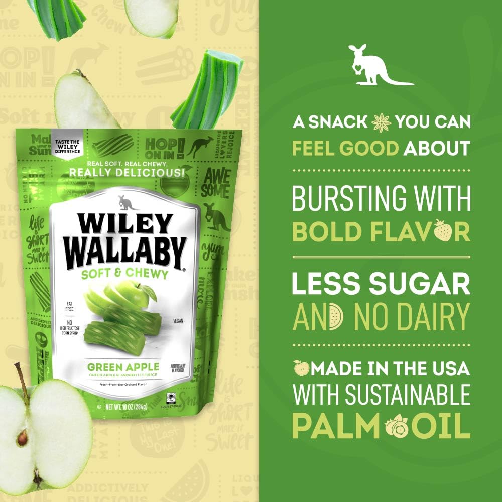 Wiley Wallaby on-the-go snack pack showing portable licorice option