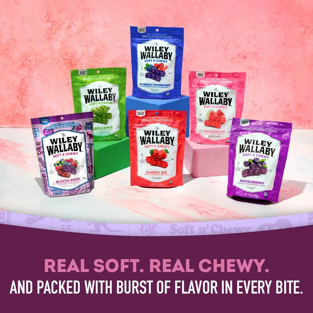 Wiley Wallaby on-the-go snack, ideal for movie nights and travel.