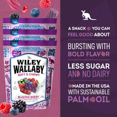 Wiley Wallaby resealable-bag keeps licorice fresh for on-the-go enjoyment.