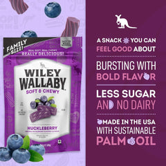 Wiley Wallaby resealable bag keeps freshness for on-the-go snacking.