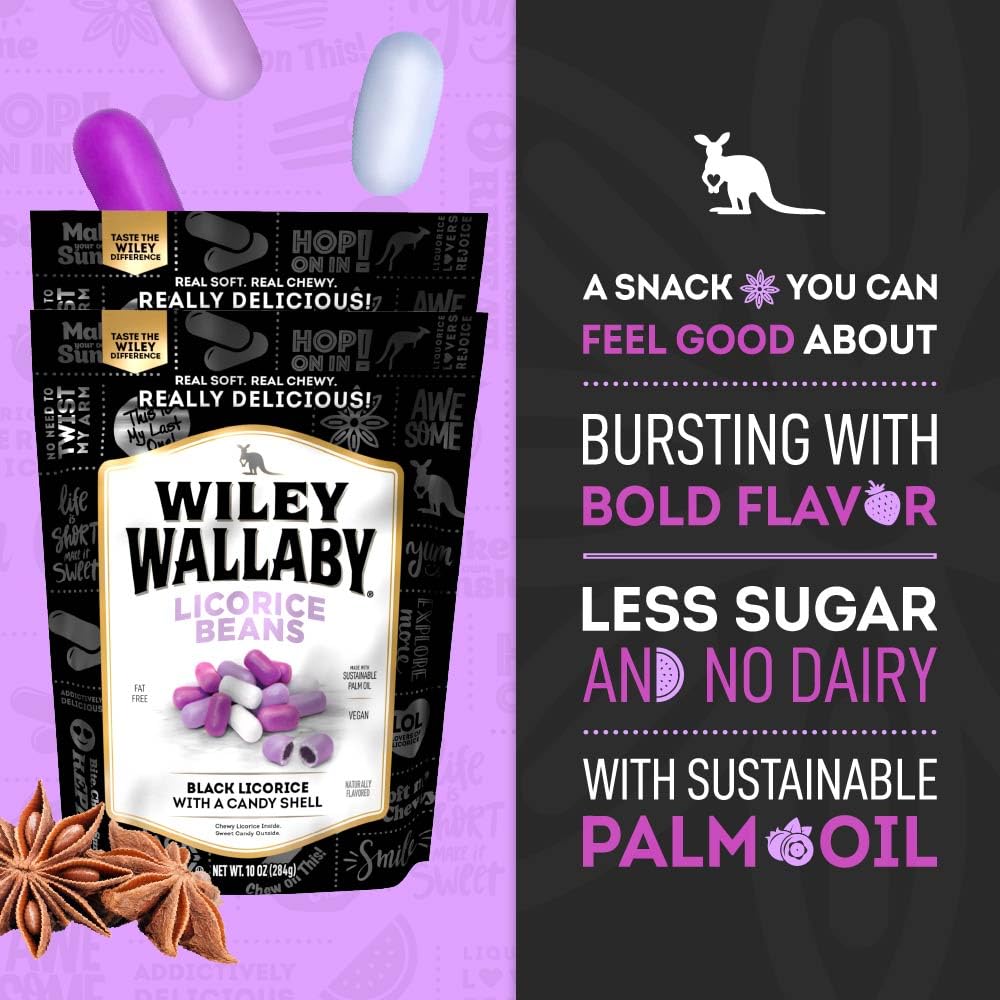 Wiley Wallaby resealable bag keeps licorice fresh for on the go snacking