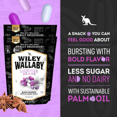 Wiley Wallaby resealable bag keeps licorice fresh for on the go snacking