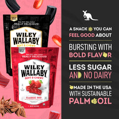Wiley Wallaby resealable bag keeps licorice fresh for on the go