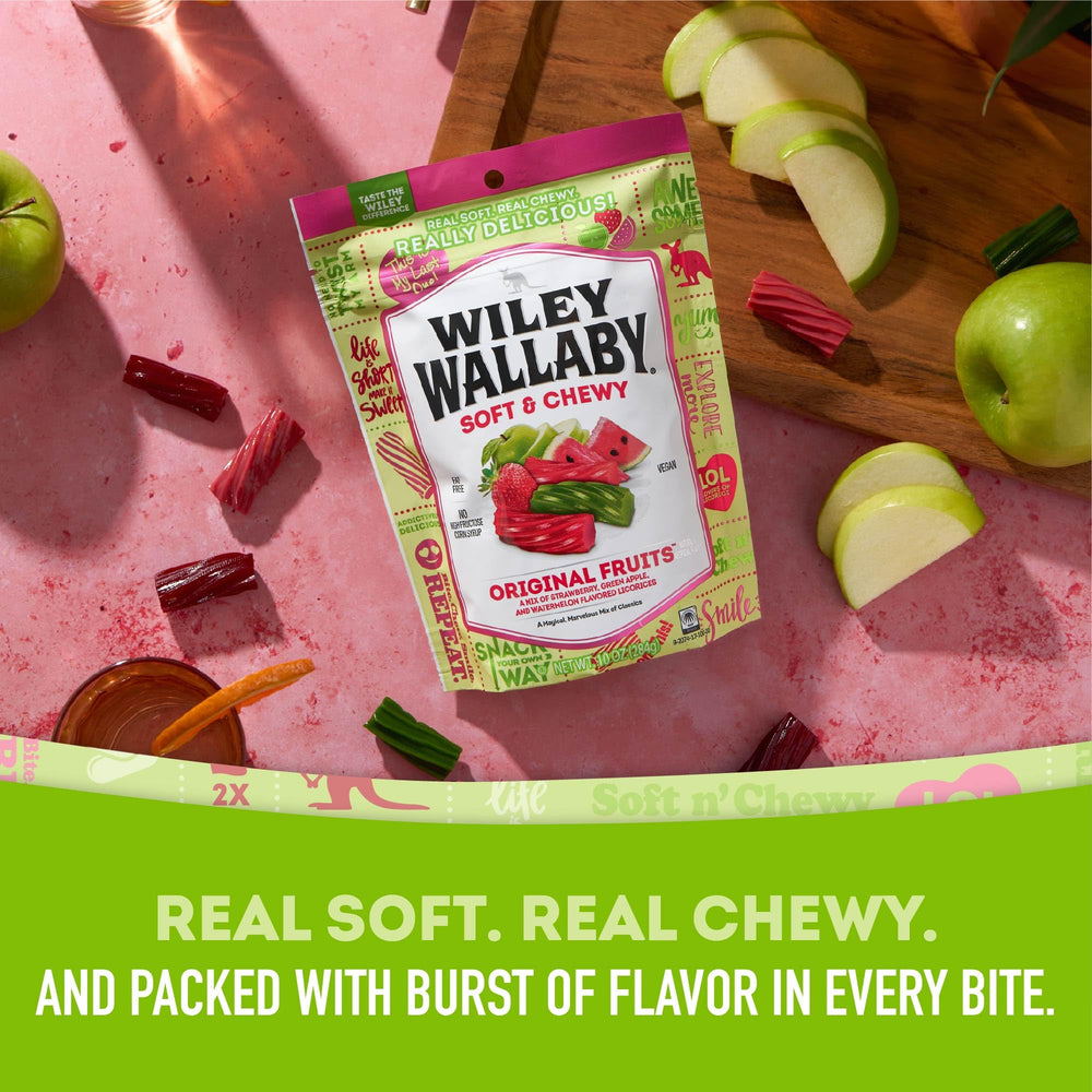 Wiley Wallaby variety candy with assorted flavors for playful tasting.