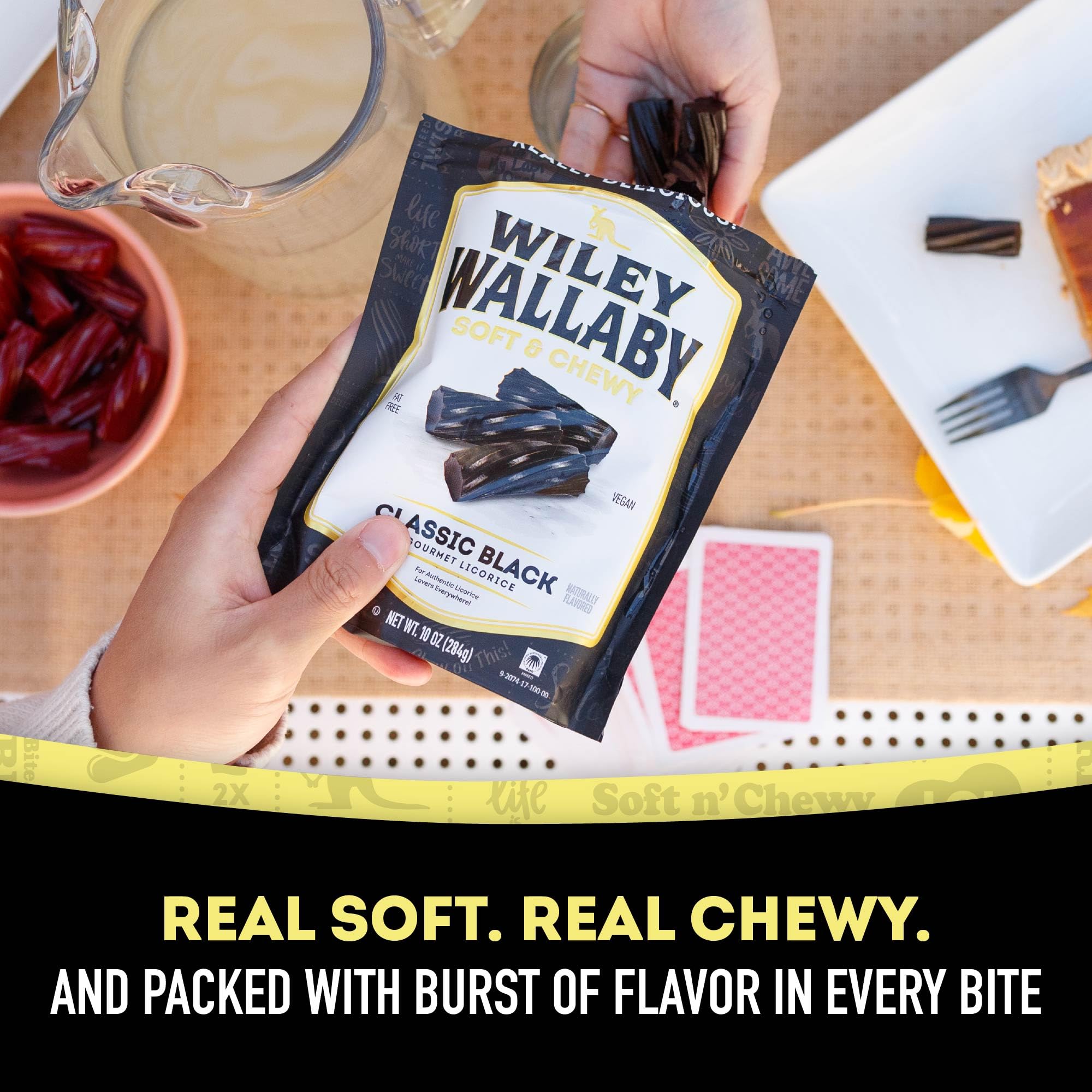 Wiley Wallaby variety flavors display exciting options for a playful candy adventure.
