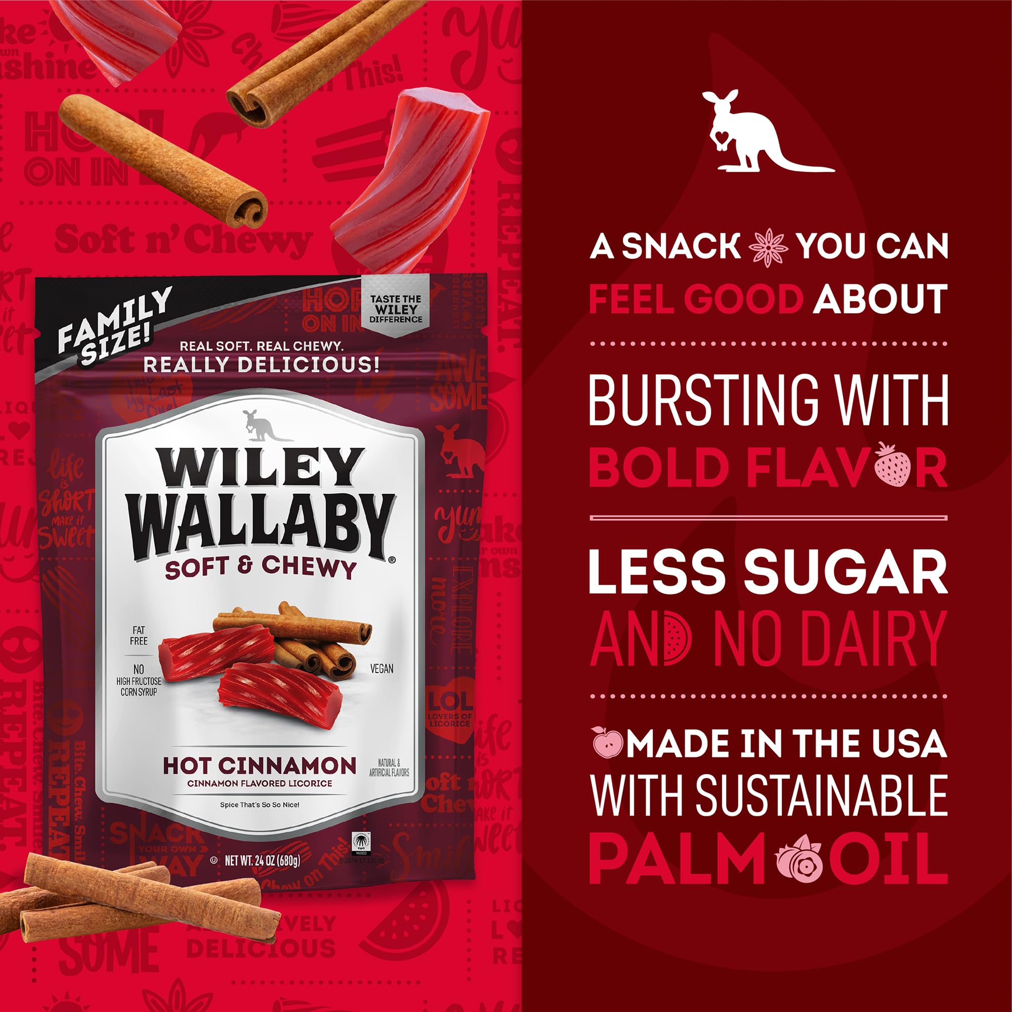 Wiley Wallaby assorted flavors offer variety and a playful candy experience