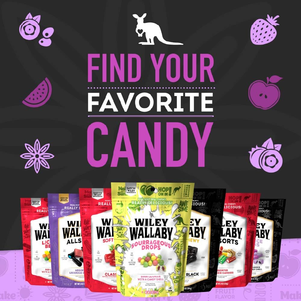 Wiley Wallaby variety flavors invite a playful candy adventure