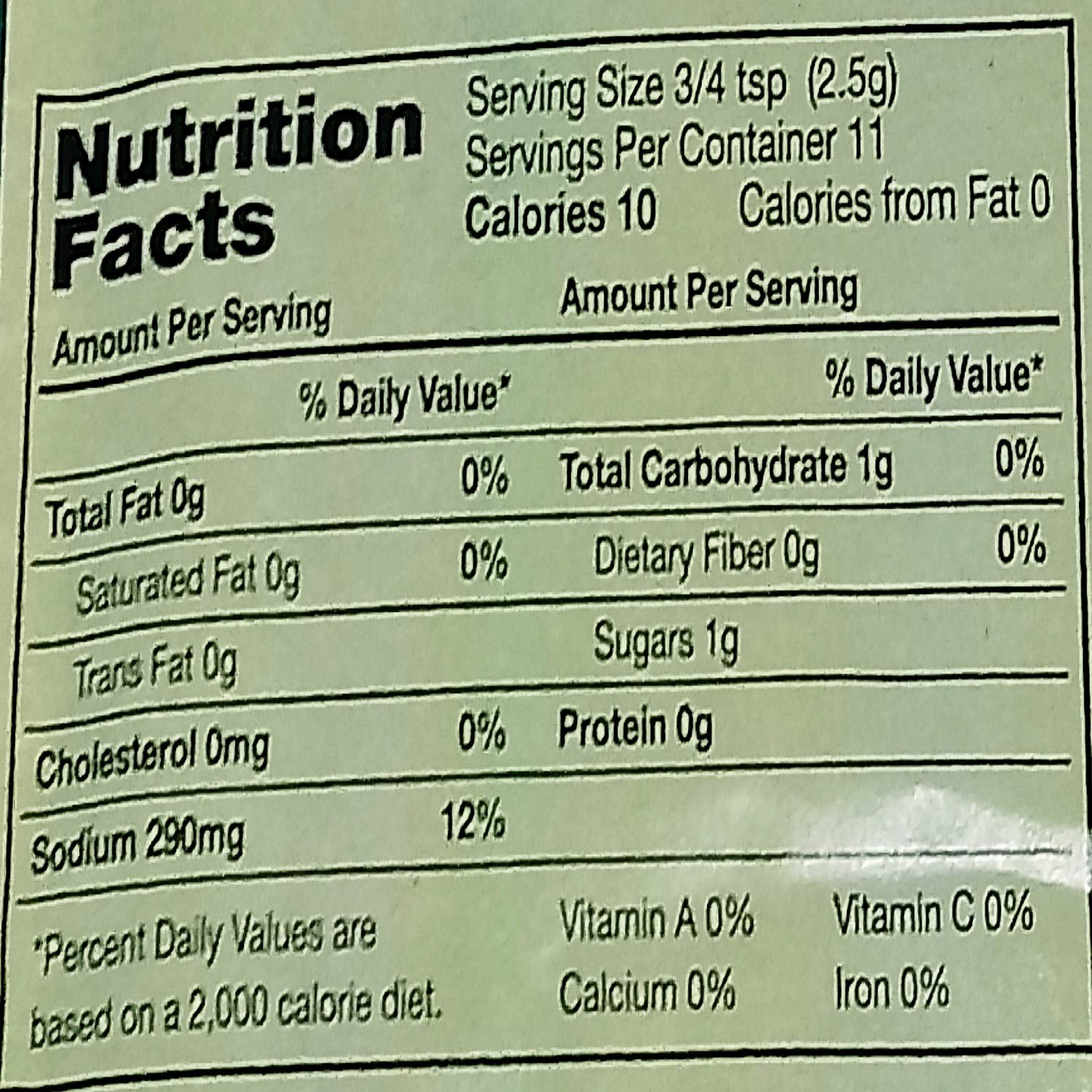 Wiley's seasoning label close-up shows savory, ham-inspired notes for beans.