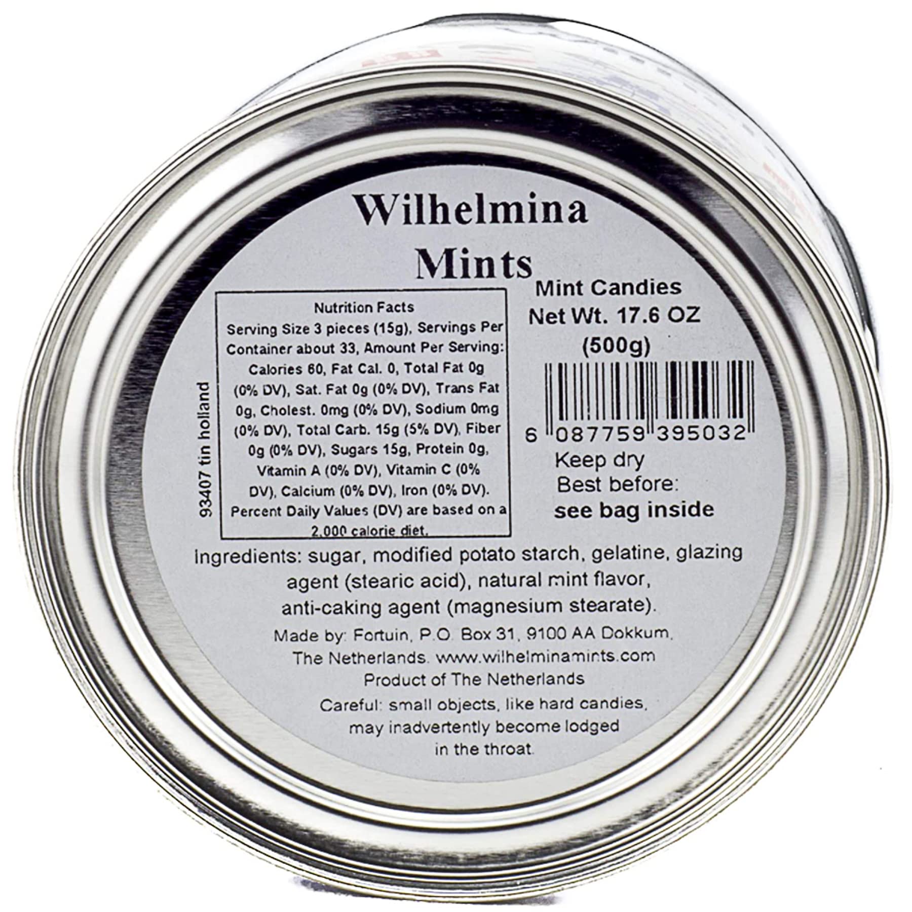 Close-up of Wilhelmina Peppermints highlighting mild peppermint flavor.