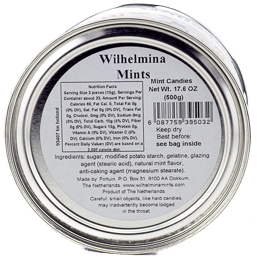 Close-up of Wilhelmina Peppermints highlighting mild peppermint flavor.