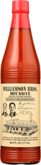 Williamson Bros. Hot Sauce bottle pour enhances bold flavor