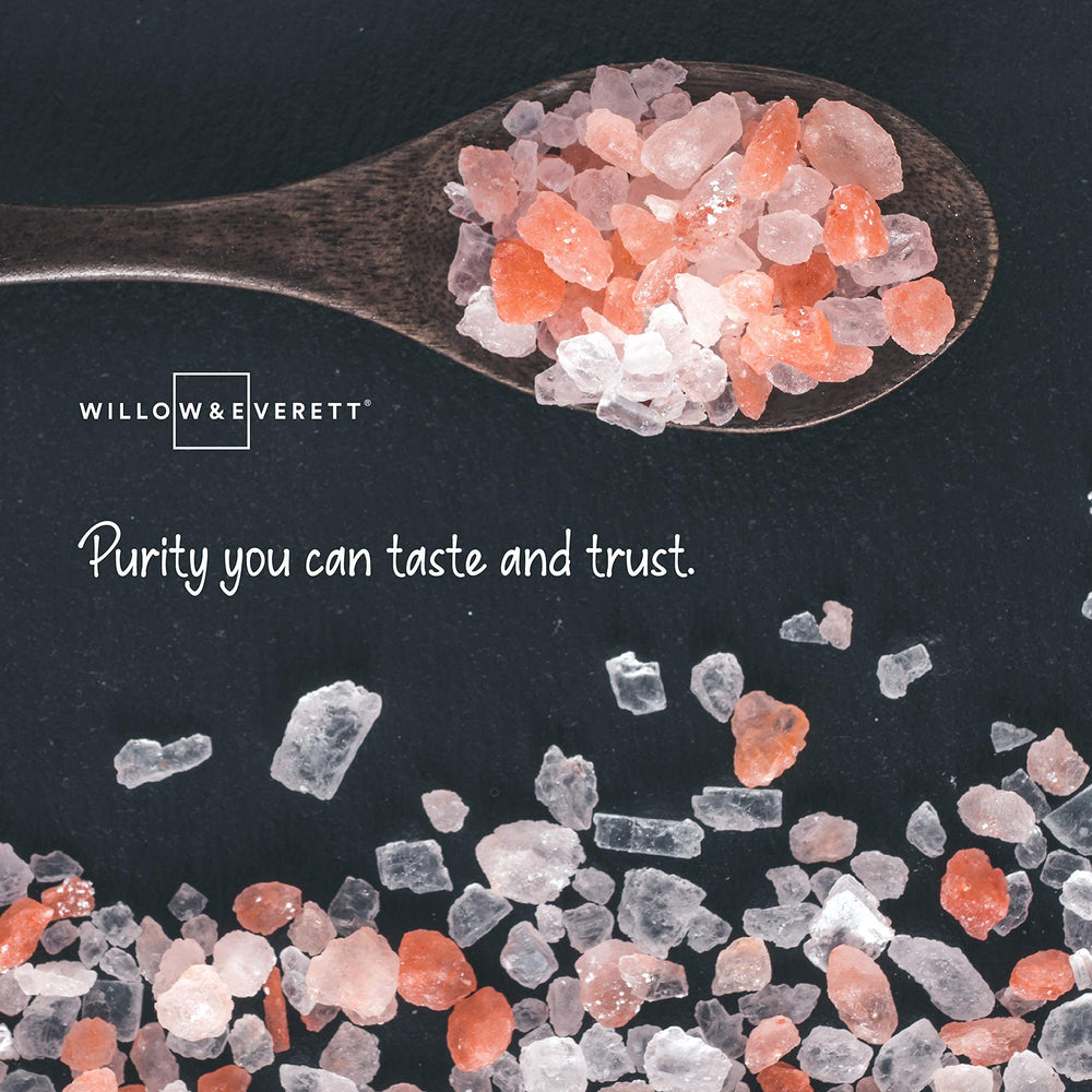 Pink salt with a faint briny aroma complements cooking and spa use.
