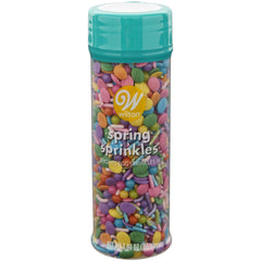 Wilton Bright Pastel Easter Egg Sprinkles decorating a festive cake.