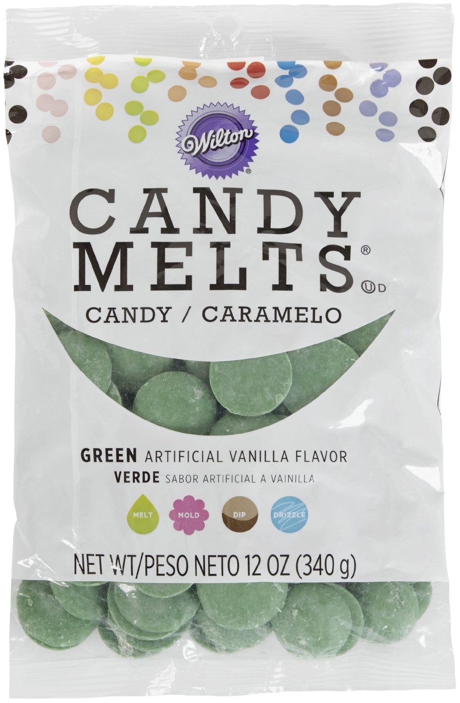 Wilton Candy Melts Multi-Colored: silky, easy-melt wafers perfect for dipping and molding