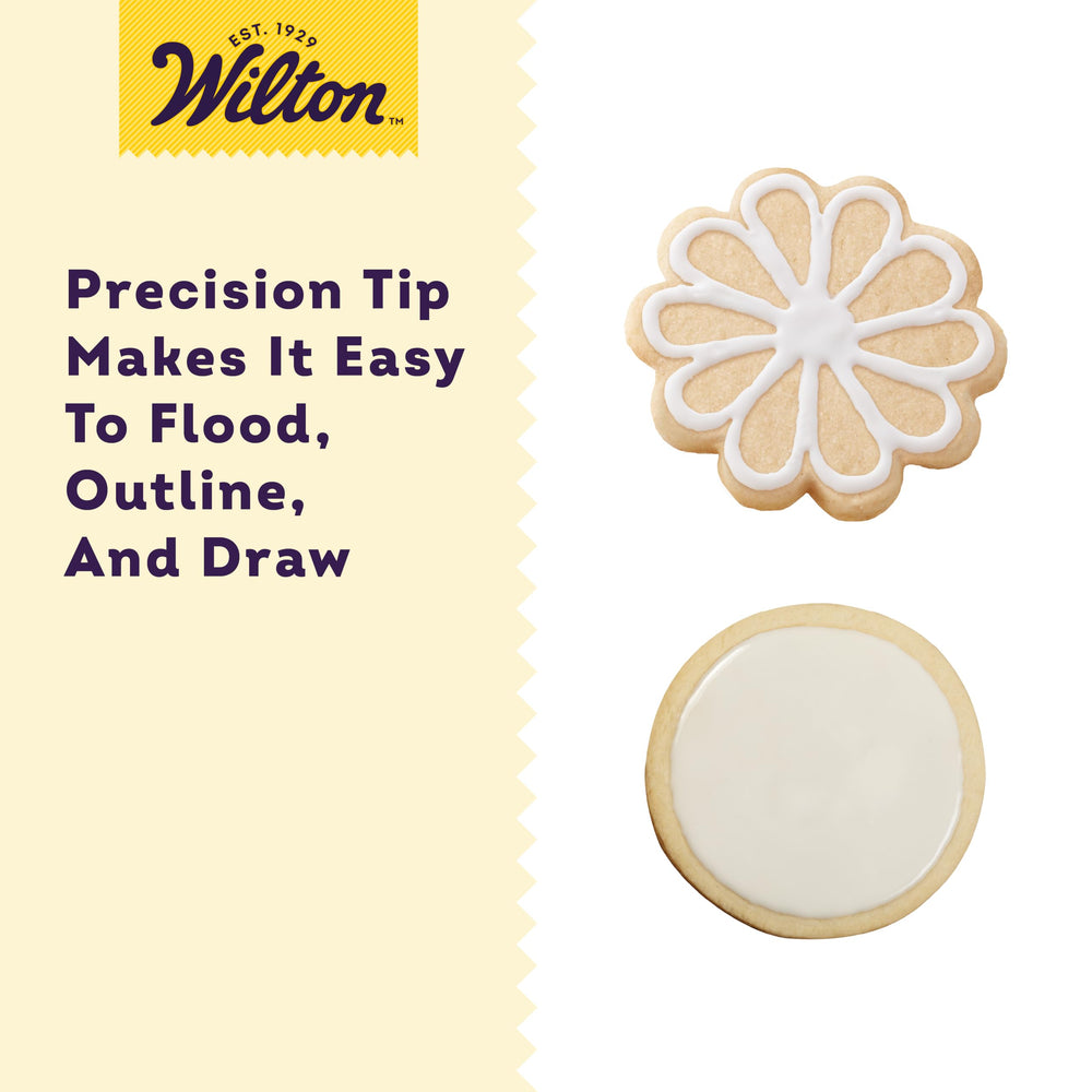 Dries hard finish for stackable, gift-ready decorated cookies.