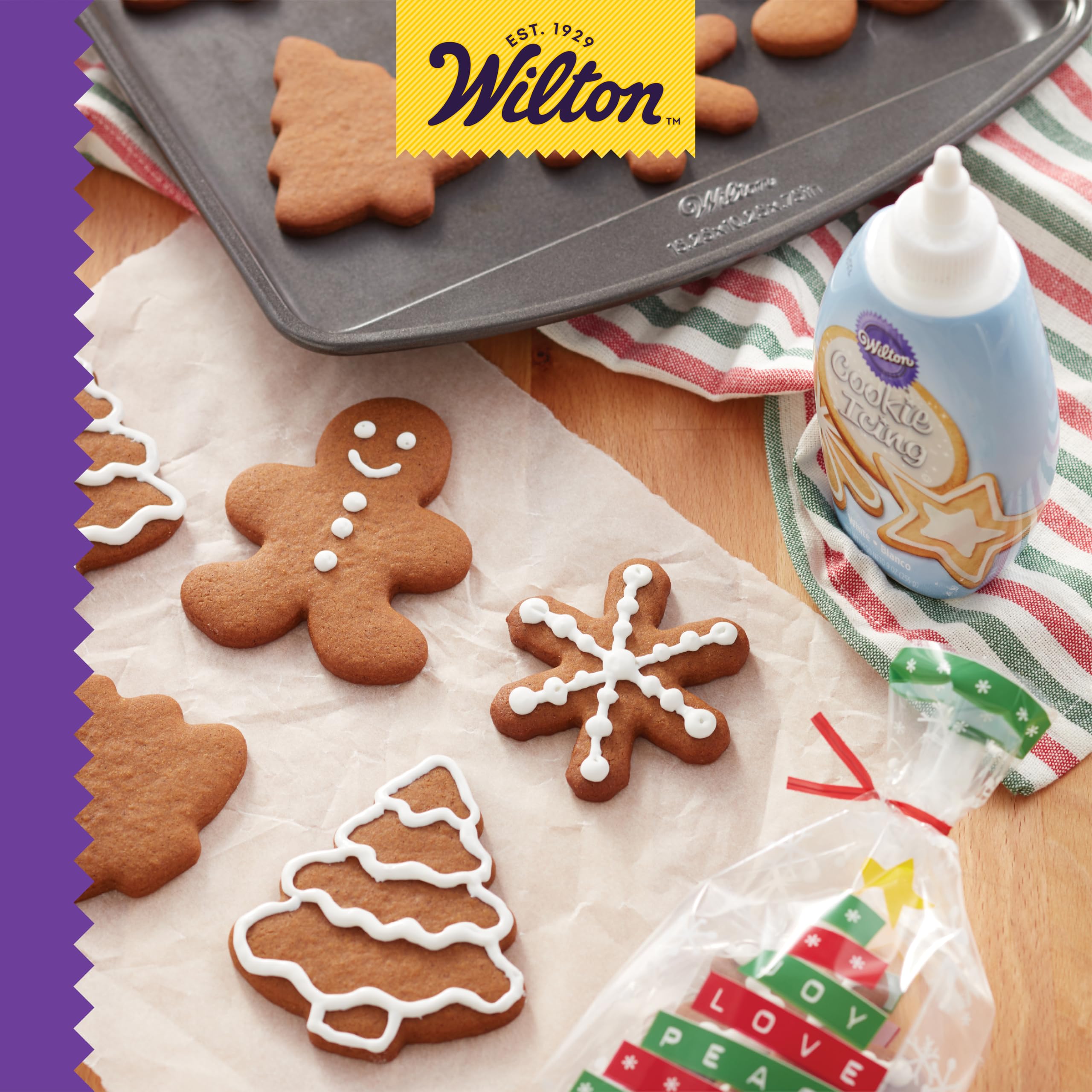 Kosher-certified Wilton Icing, ready-to-use for decorating with ease.