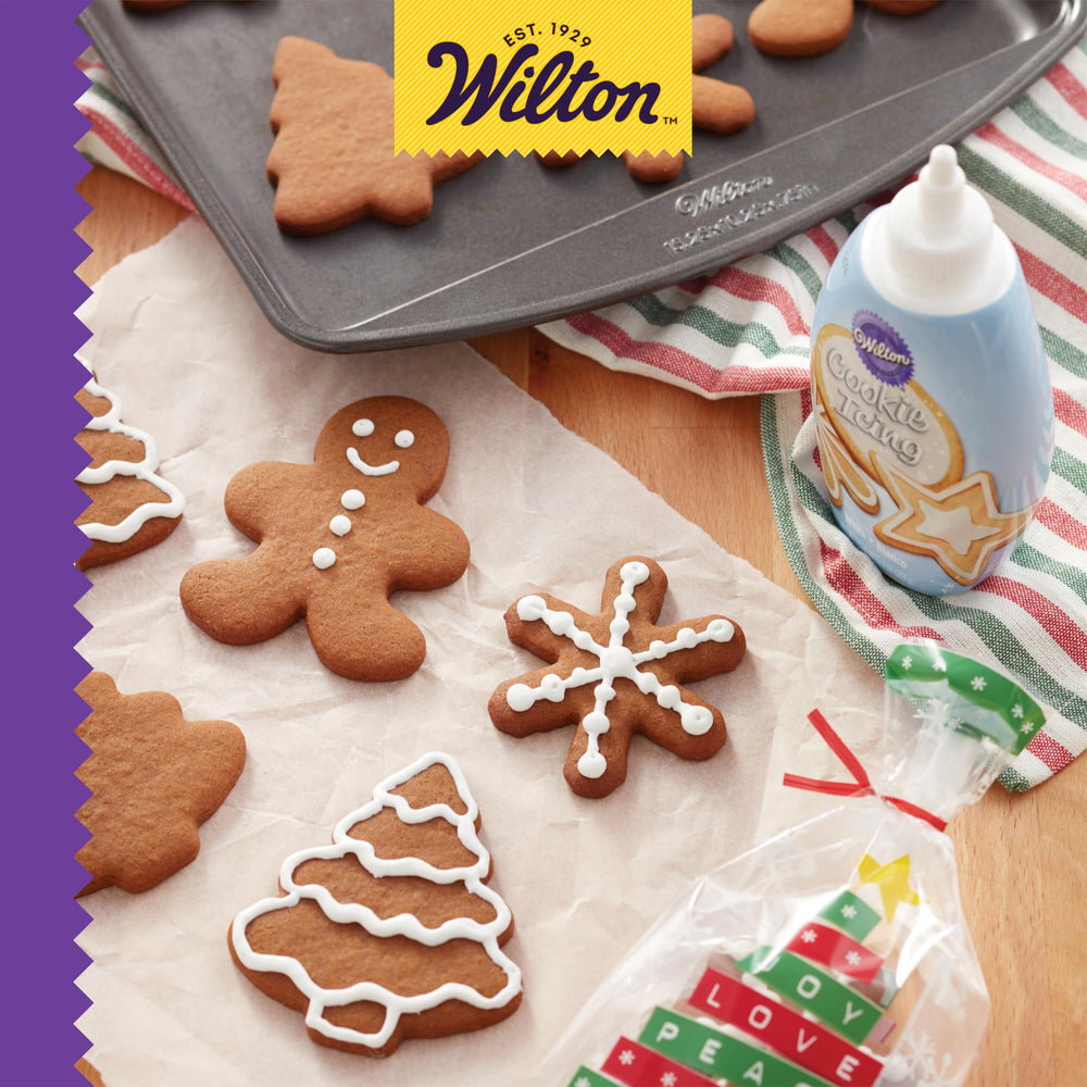 Kosher-certified Wilton Icing, ready-to-use for decorating with ease.