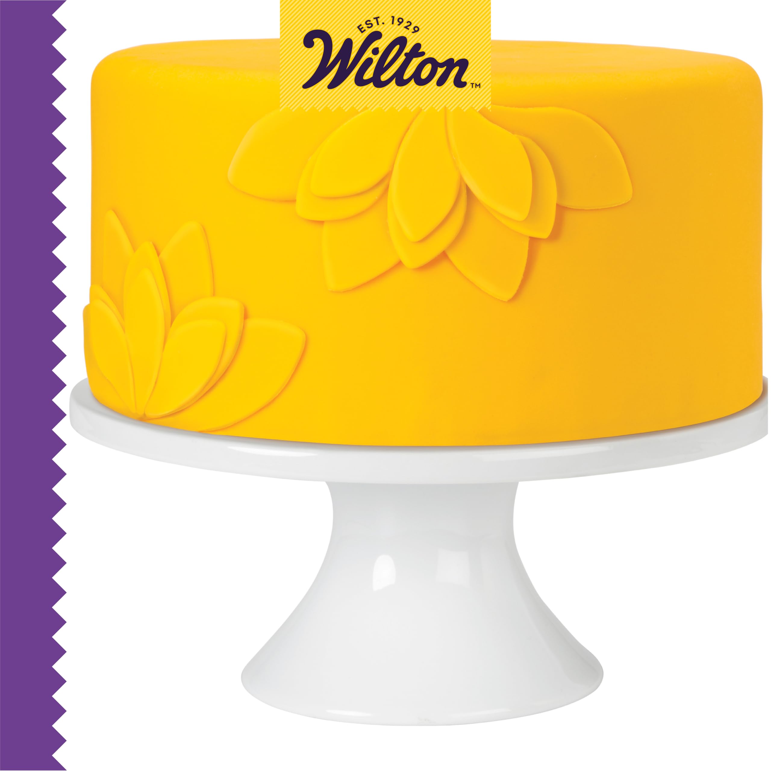 Wilton Dab-N-Hold with sugar sheets for clean attachment.