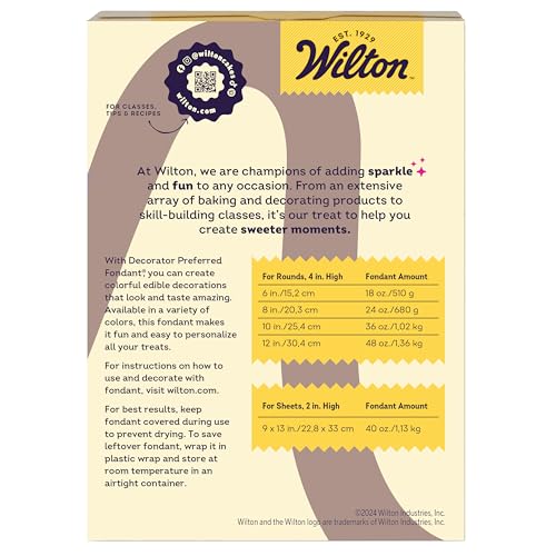 Wilton Decorator Preferred Chocolate Fondant covering a cake for a bakery-quality finish.