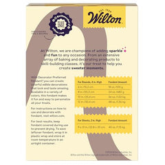 Wilton Decorator Preferred Chocolate Fondant covering a cake for a bakery-quality finish.