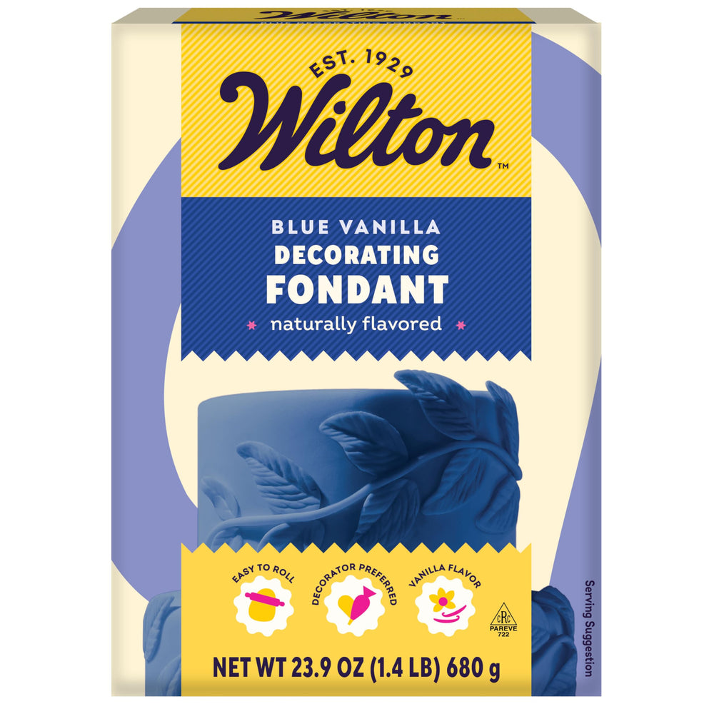 Wilton Decorator Preferred fondant in royal blue ready to roll for smooth cake coverage