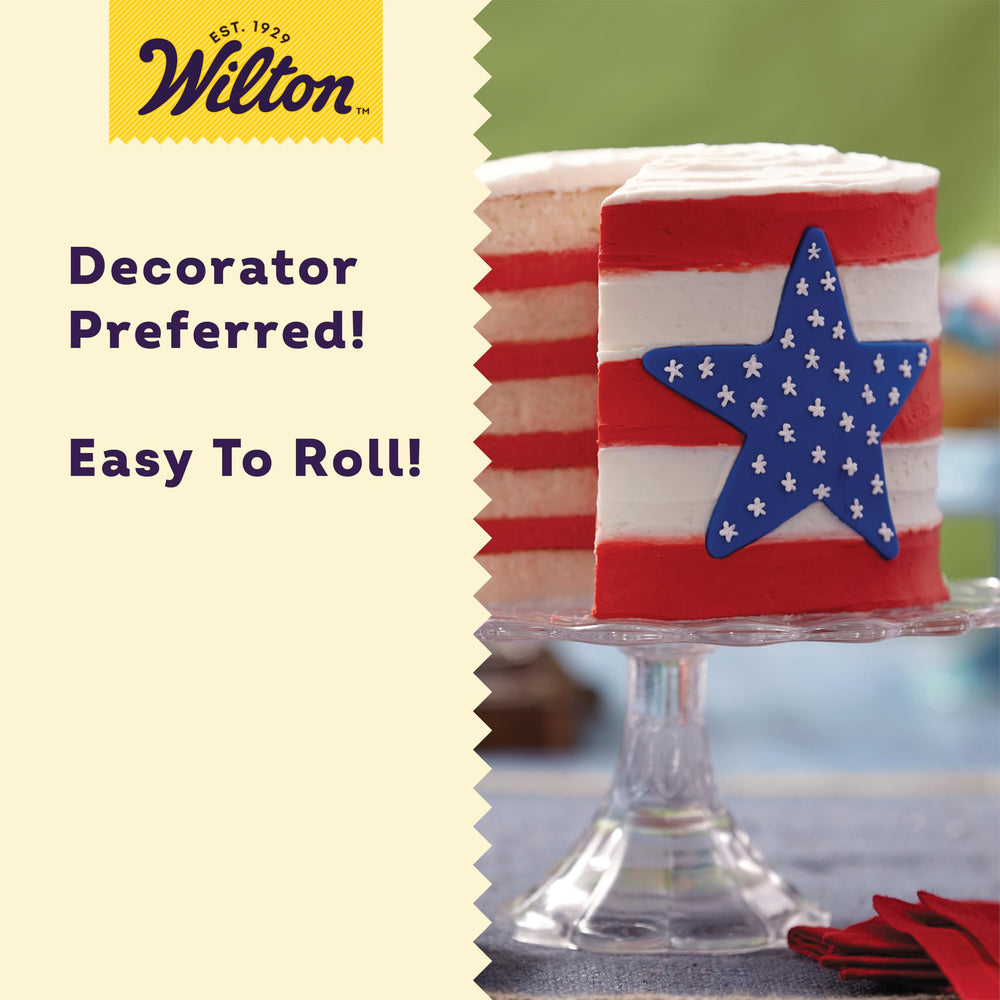 Marble effect with blue fondant using Wilton for a unique dessert look