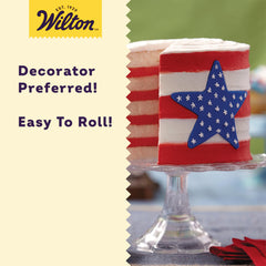 Marble effect with blue fondant using Wilton for a unique dessert look