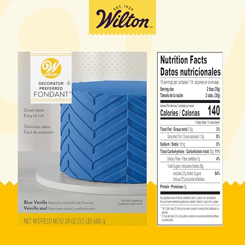 Vanilla-flavored Wilton fondant in royal blue ready for decorating